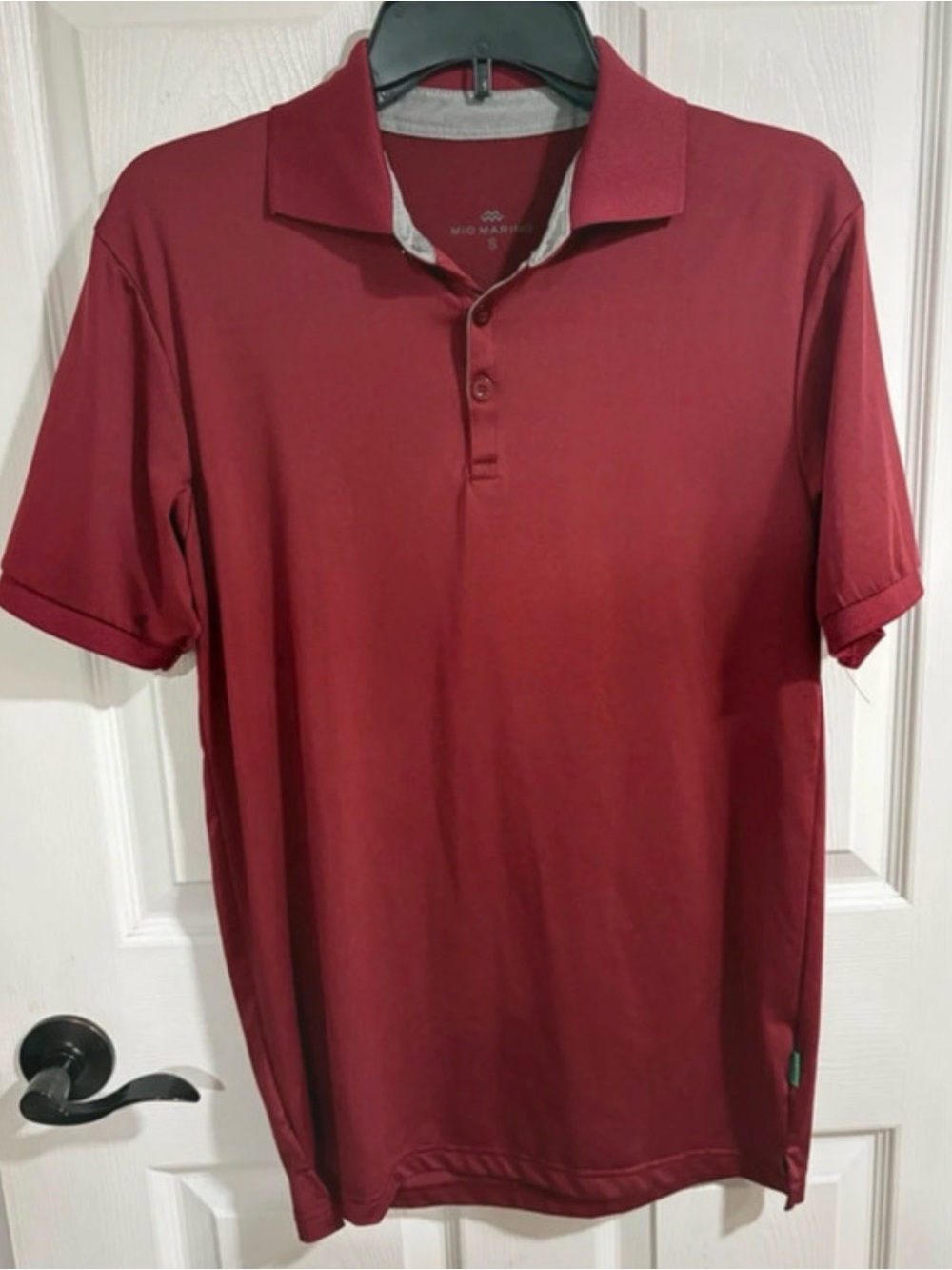 Mid-Marshall Maroon Polo Shirt - Men's Short Sleeve